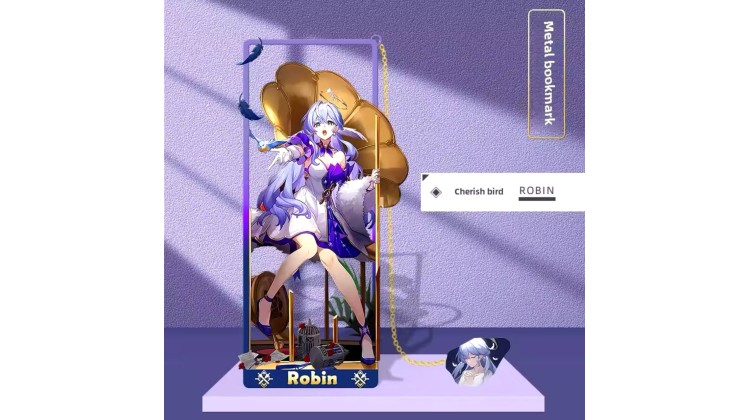 Honkai: Star Rail - Metal Kitap Ayracı Robin