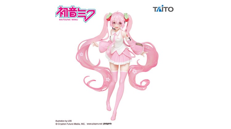 Vocaloid - Hatsune Miku - Sakura, New Illustration Ver. (Taito) orijinal figür 
