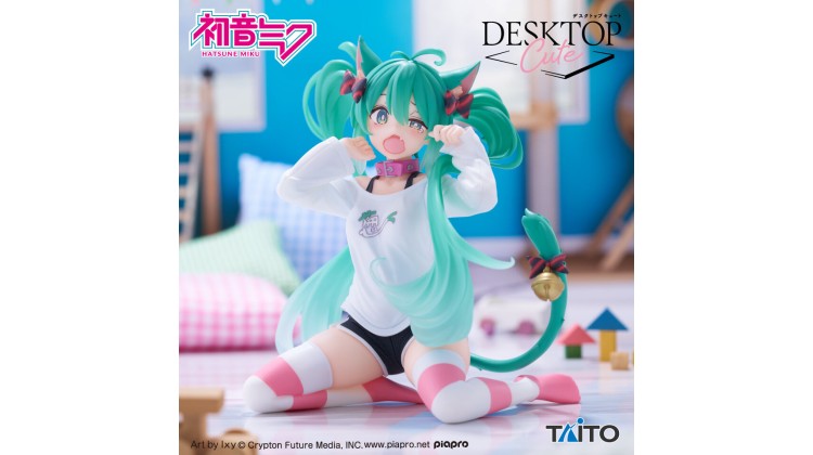 Hatsune Miku - Desktop Cute - Nekomimi T-Shirt ver. Figürü